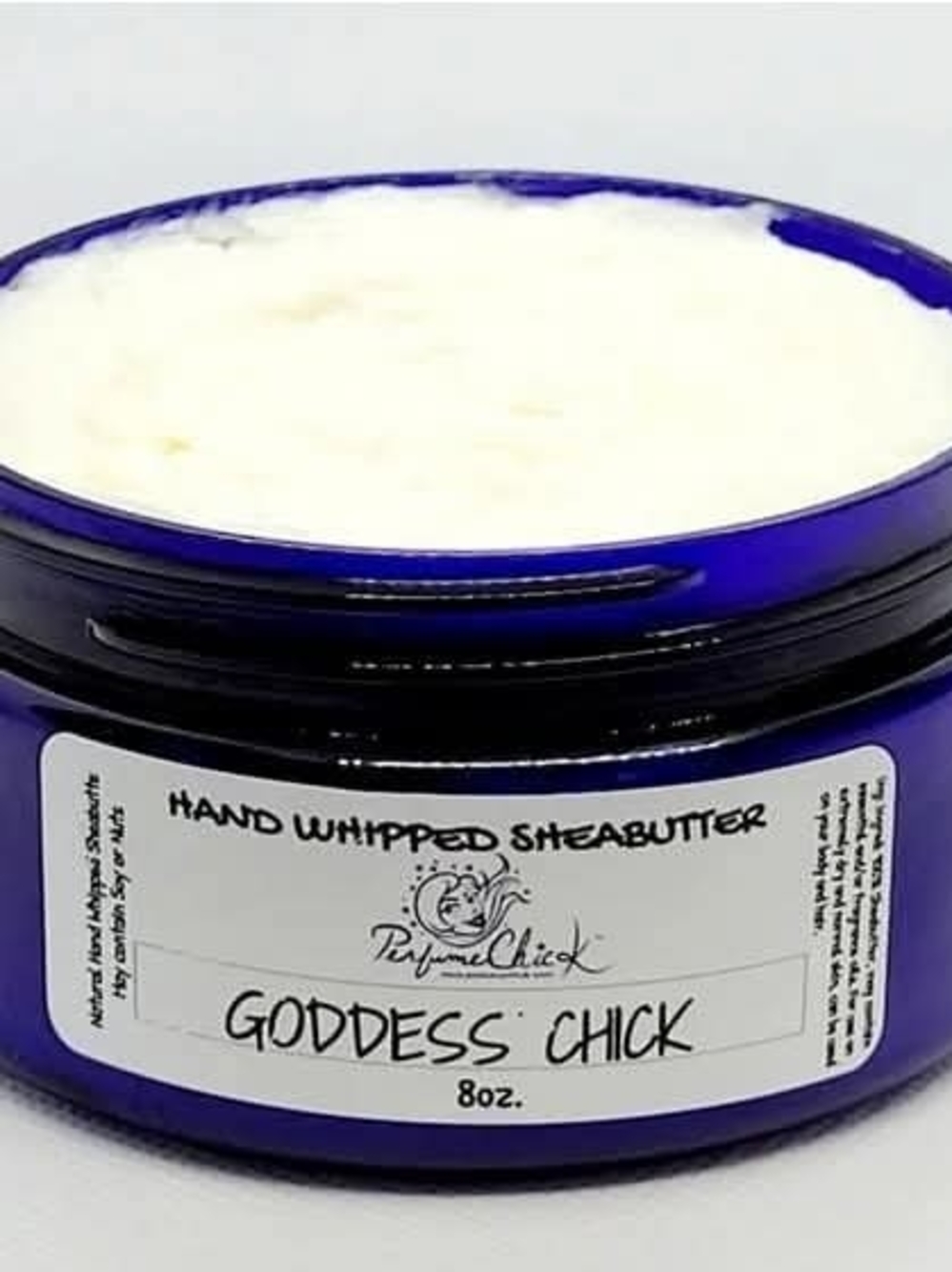 Goddess Chick Inspired by Chloe Hand Whipped Shea Butter — White in Blue Jar
